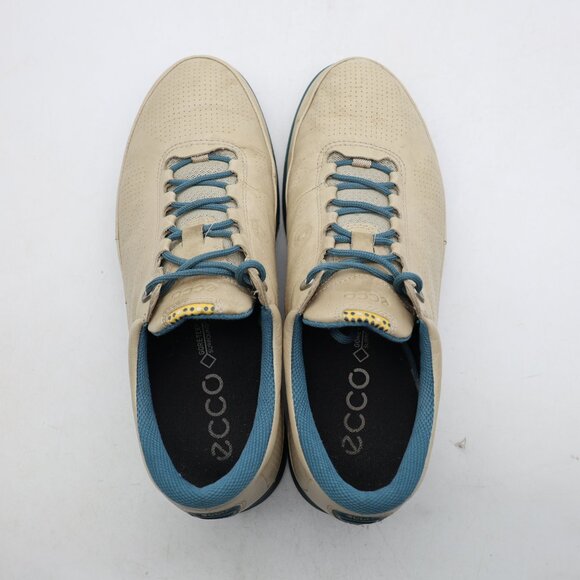 Ecco Cool Gore-Tex Golf Cream Sneaker Men's EU Size 42 Lace Up Low Top Comfort - Picture 8 of 12
